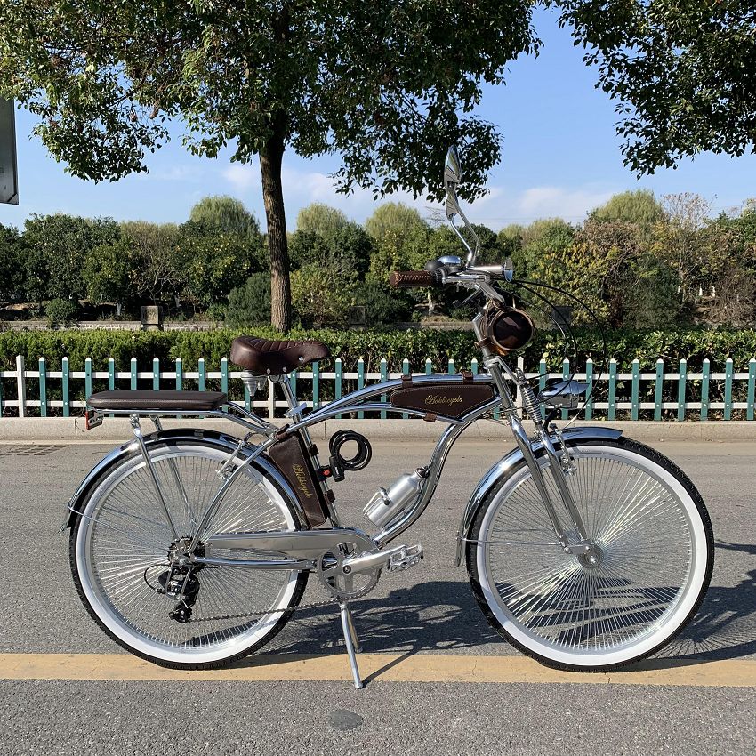 Super Chrome Retro Cruiser Bike Vintage Bicycle